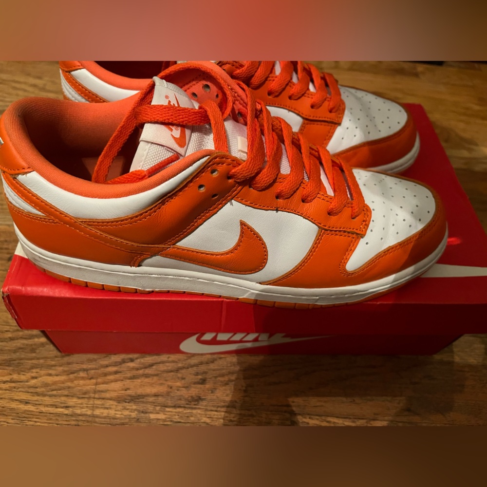 Orange / White Nike Dunk Low Size 10.5